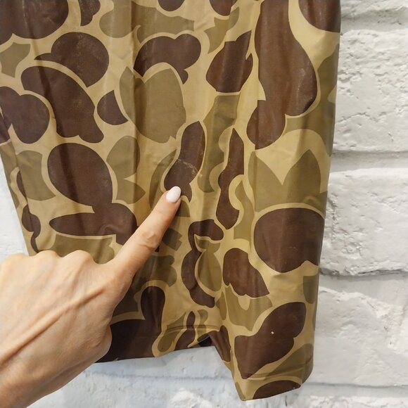 STEARNS PVC Pants Men 34 Medium Brown Duck Camouflage Waders Dry Wear Waterproof - Picture 9 of 9